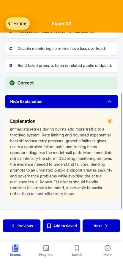 AWS Generative AI Developer: Understand each answer