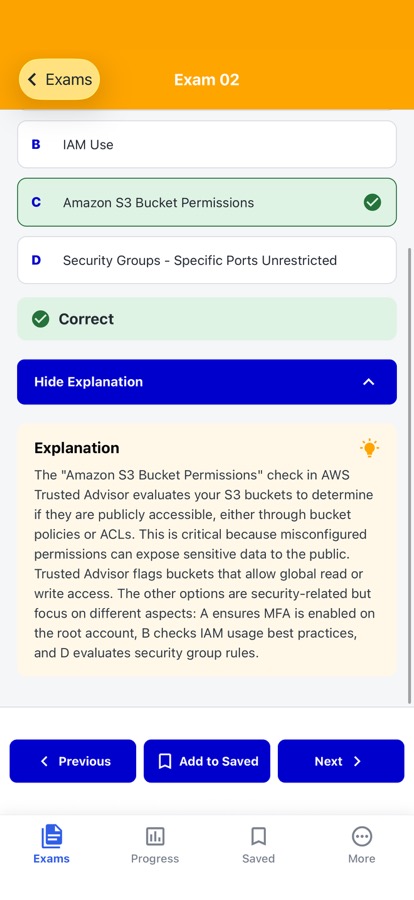 AWS CloudOps Engineer Exam: Understand each answer
